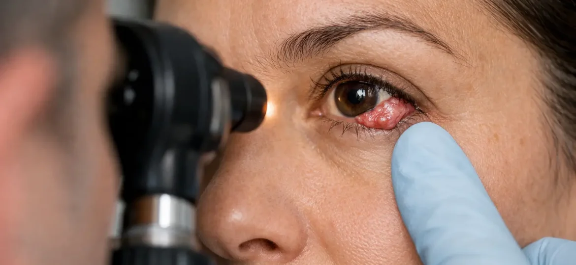 ¿Por qué sale una carnosidad ocular en el ojo?